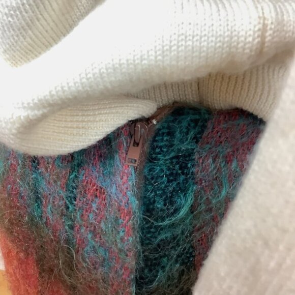 ANDREW STEWART TARTAN VINTAGE MAXI WOOL MOHAIR SKIRT - Picture 4 of 10